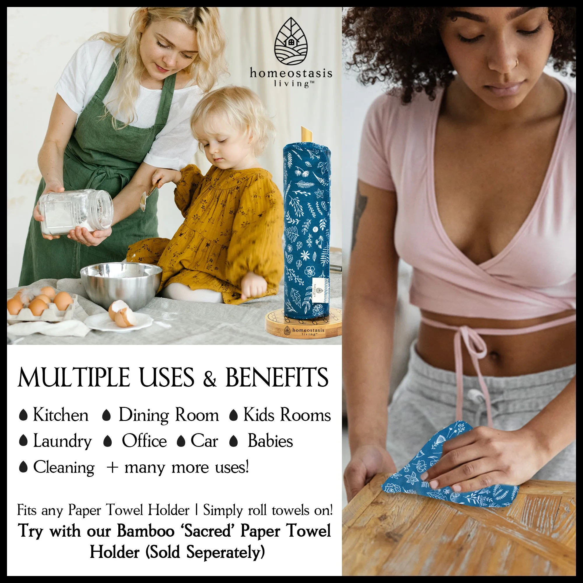 REusable Paper Towels (Botanical - Shades - Seasons)