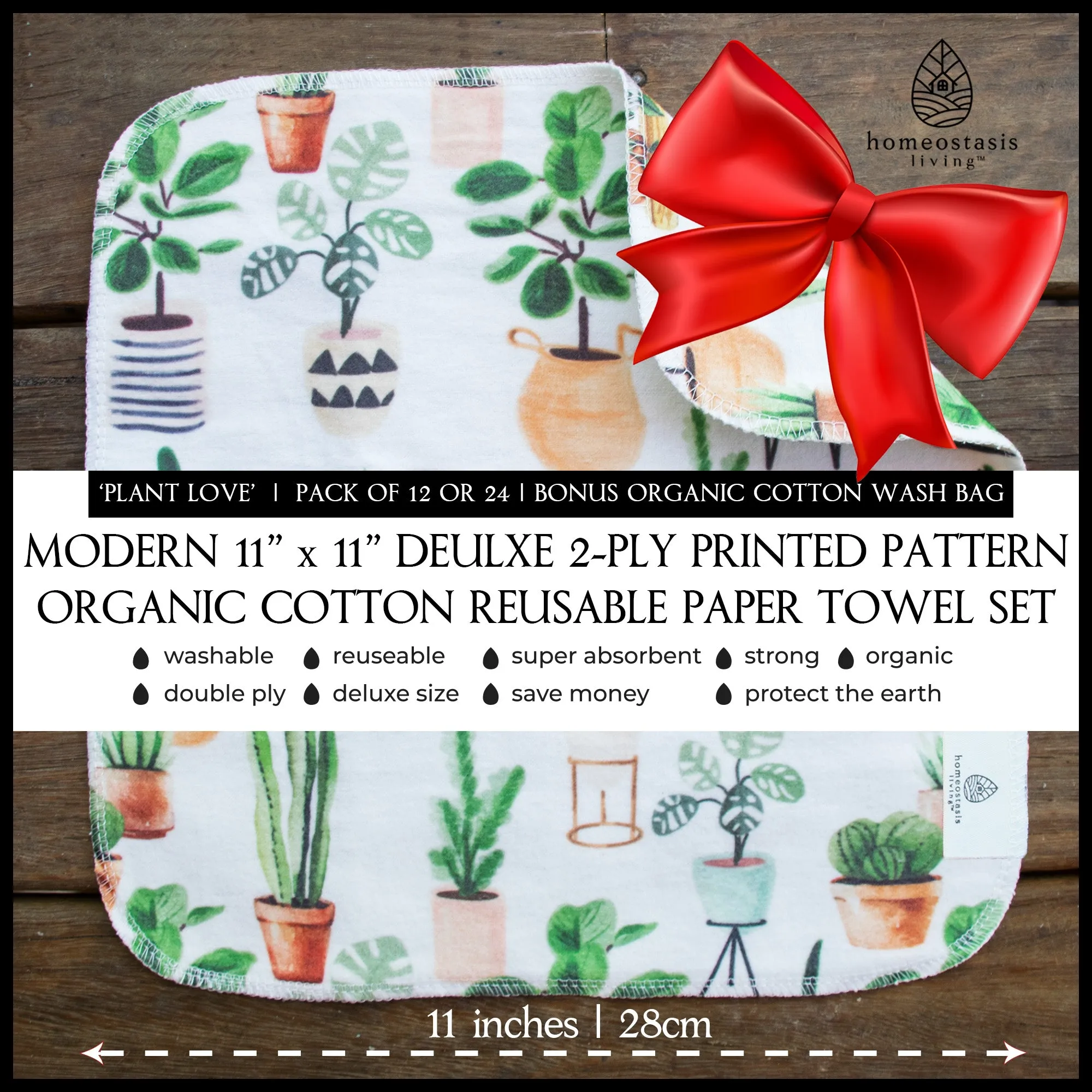 REusable Paper Towels (Plant Love)