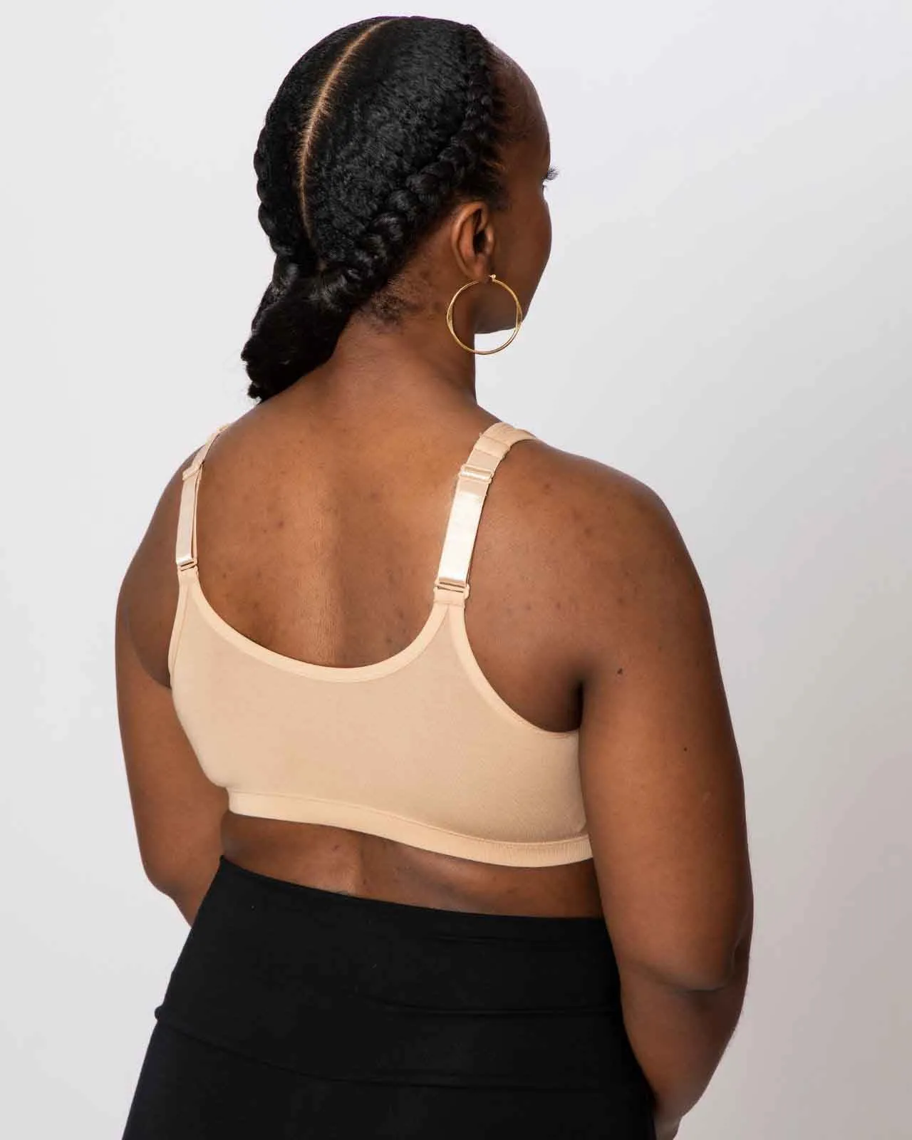 Rora Pocketed Front Closure Bra