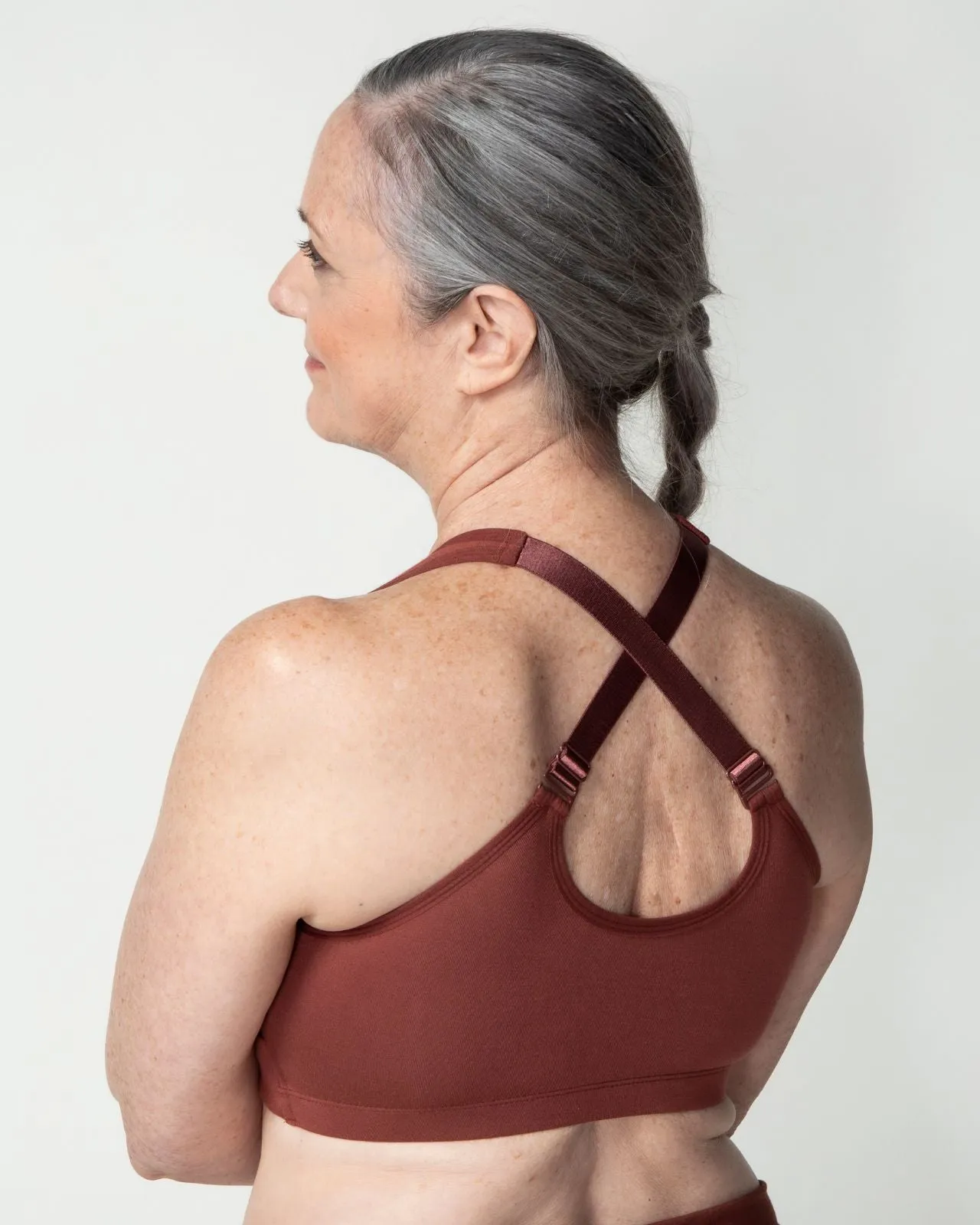 Rora Pocketed Front Closure Bra