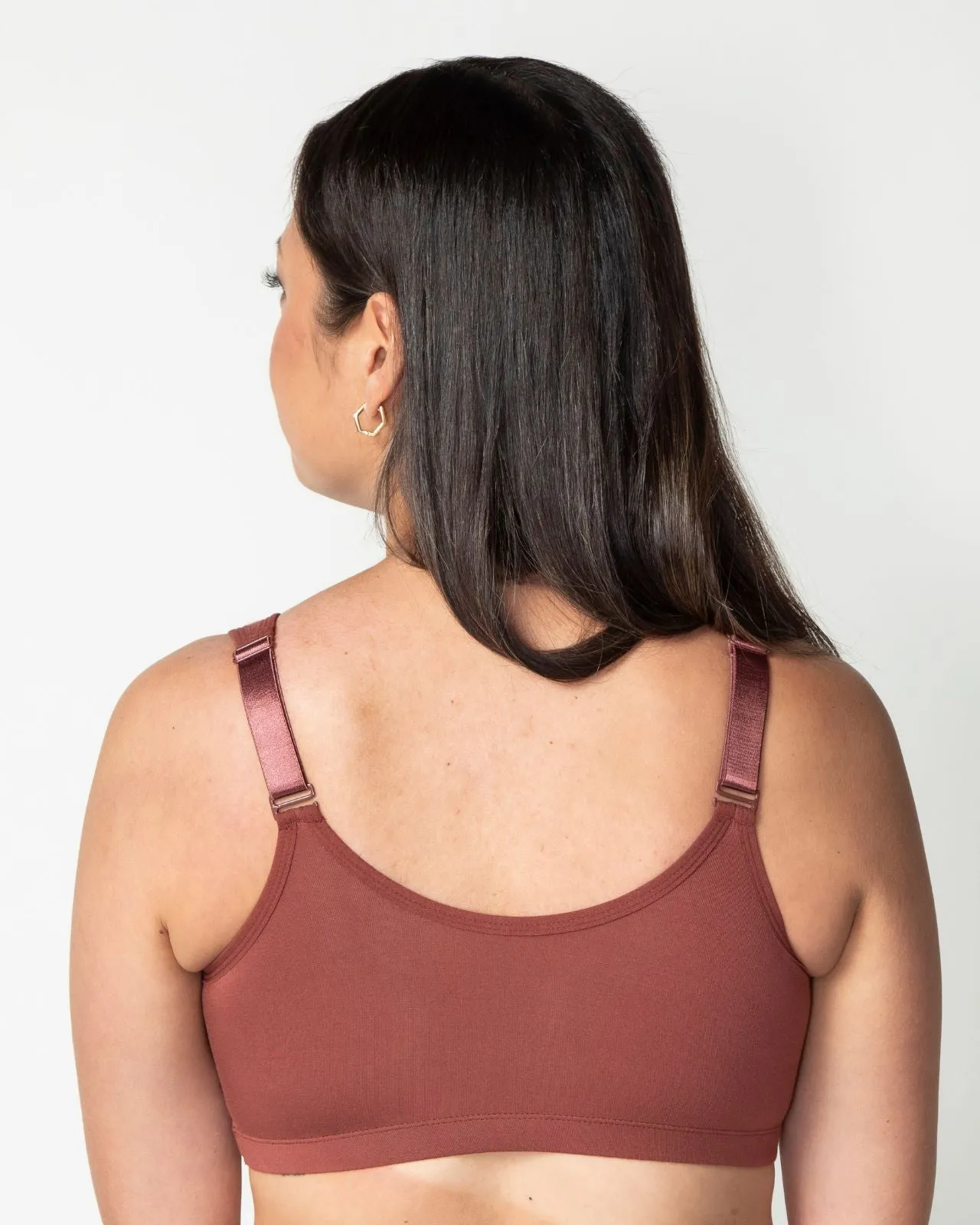 Rora Pocketed Front Closure Bra