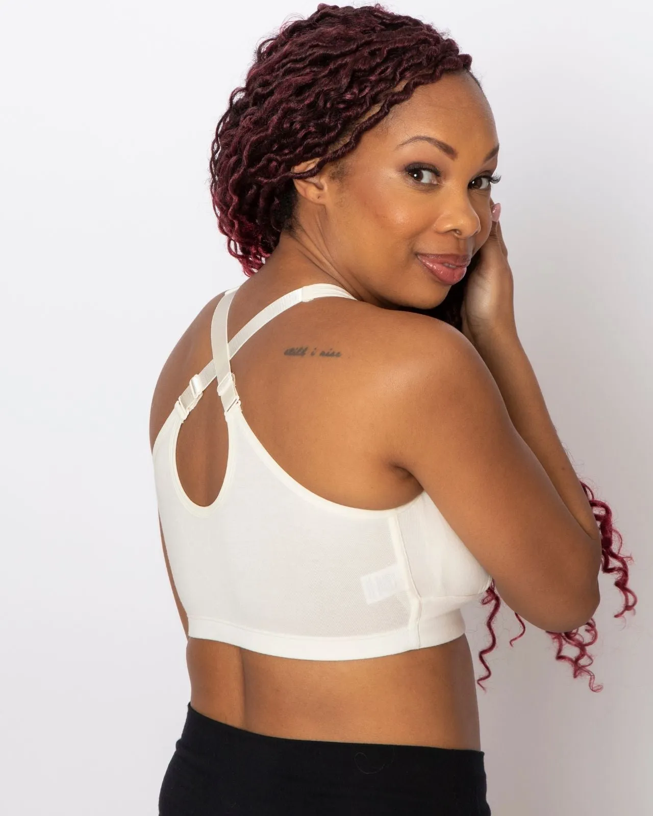 Rora Pocketed Front Closure Bra