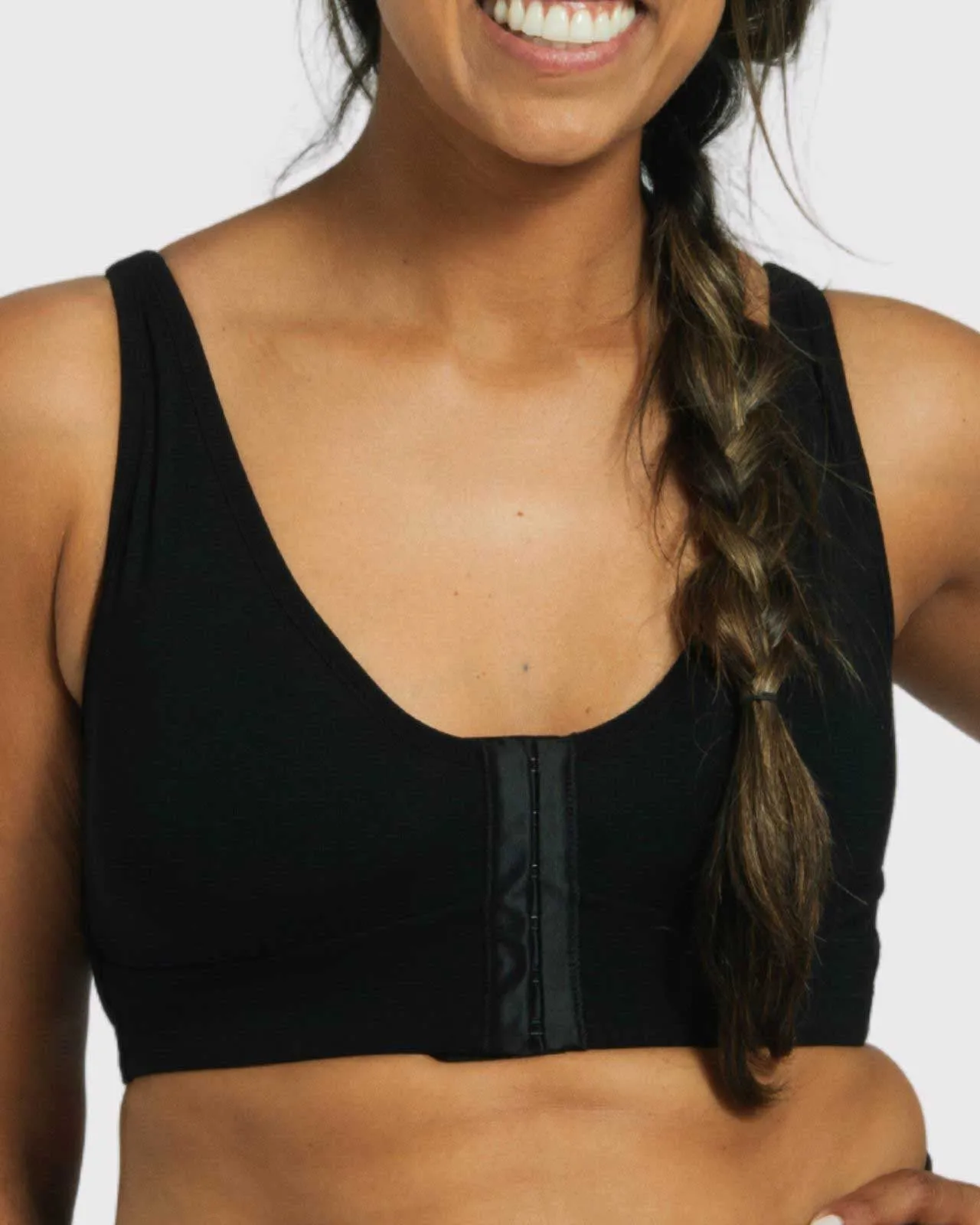 Rora Pocketed Front Closure Bra