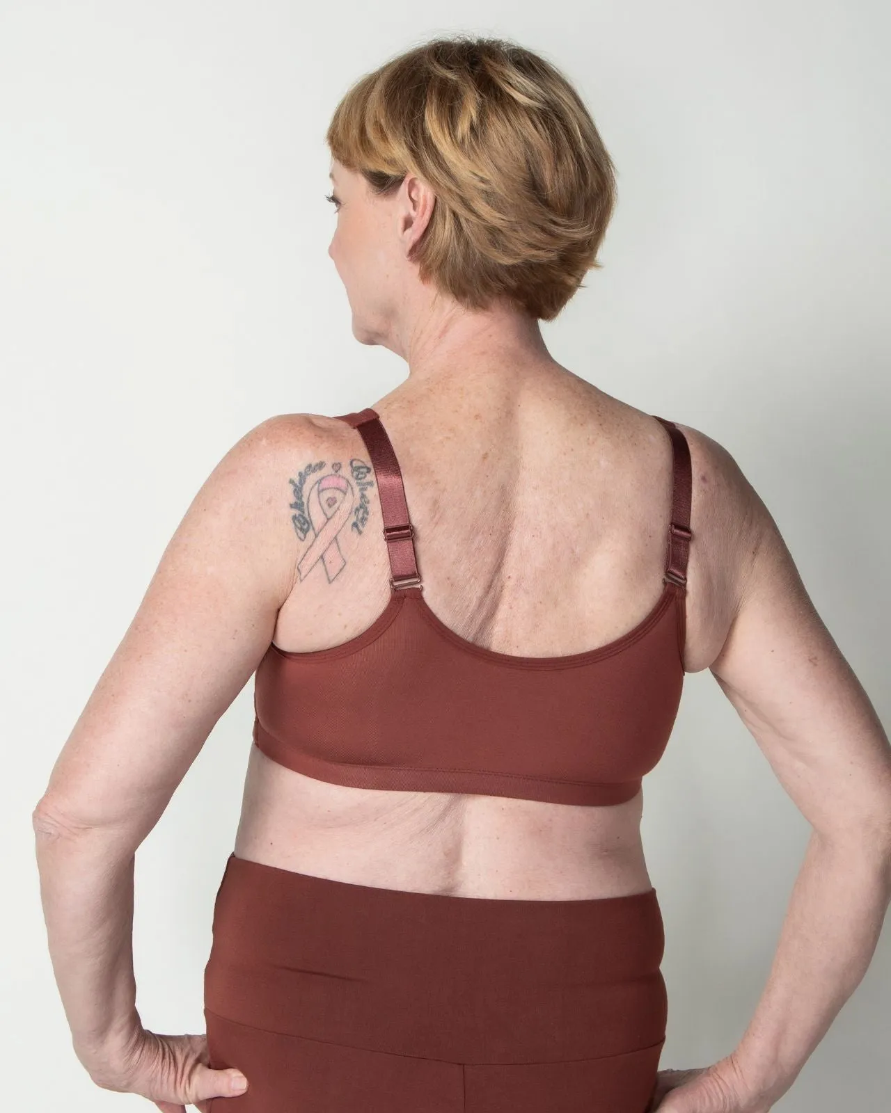 Rora Pocketed Front Closure Bra