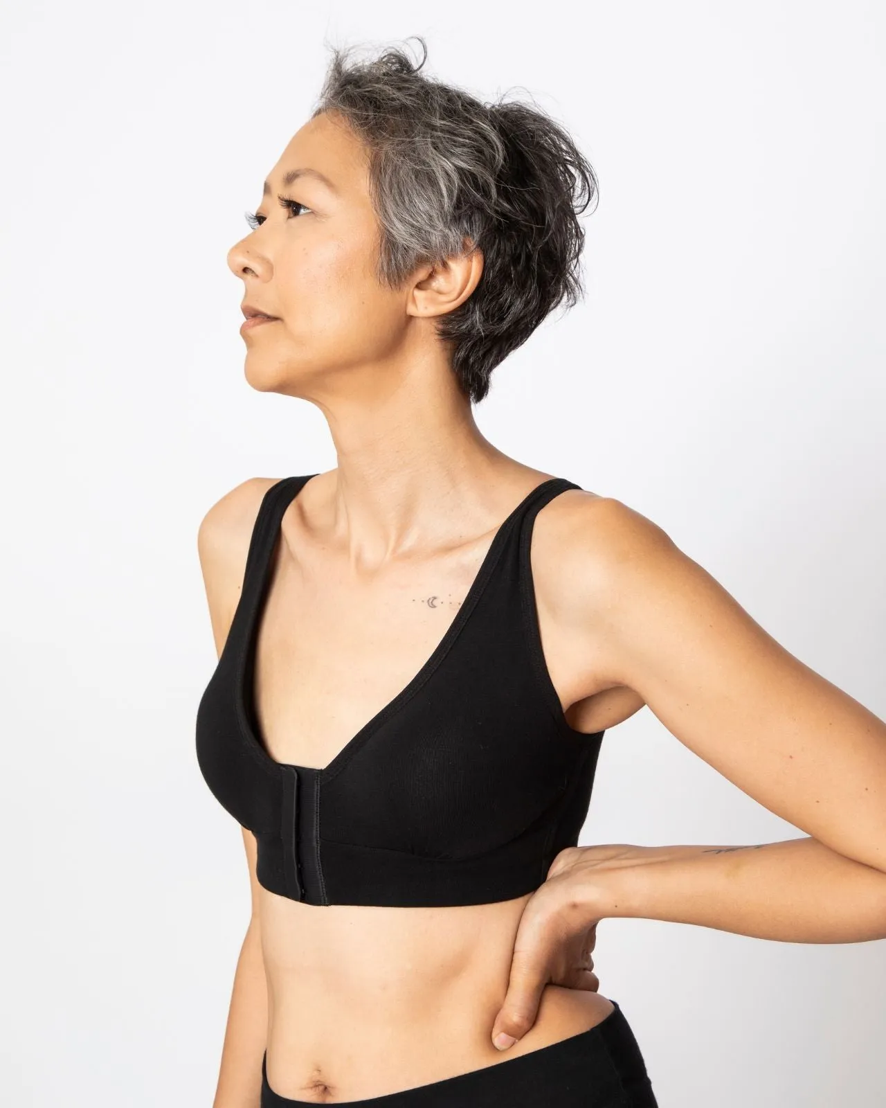 Rora Pocketed Front Closure Bra