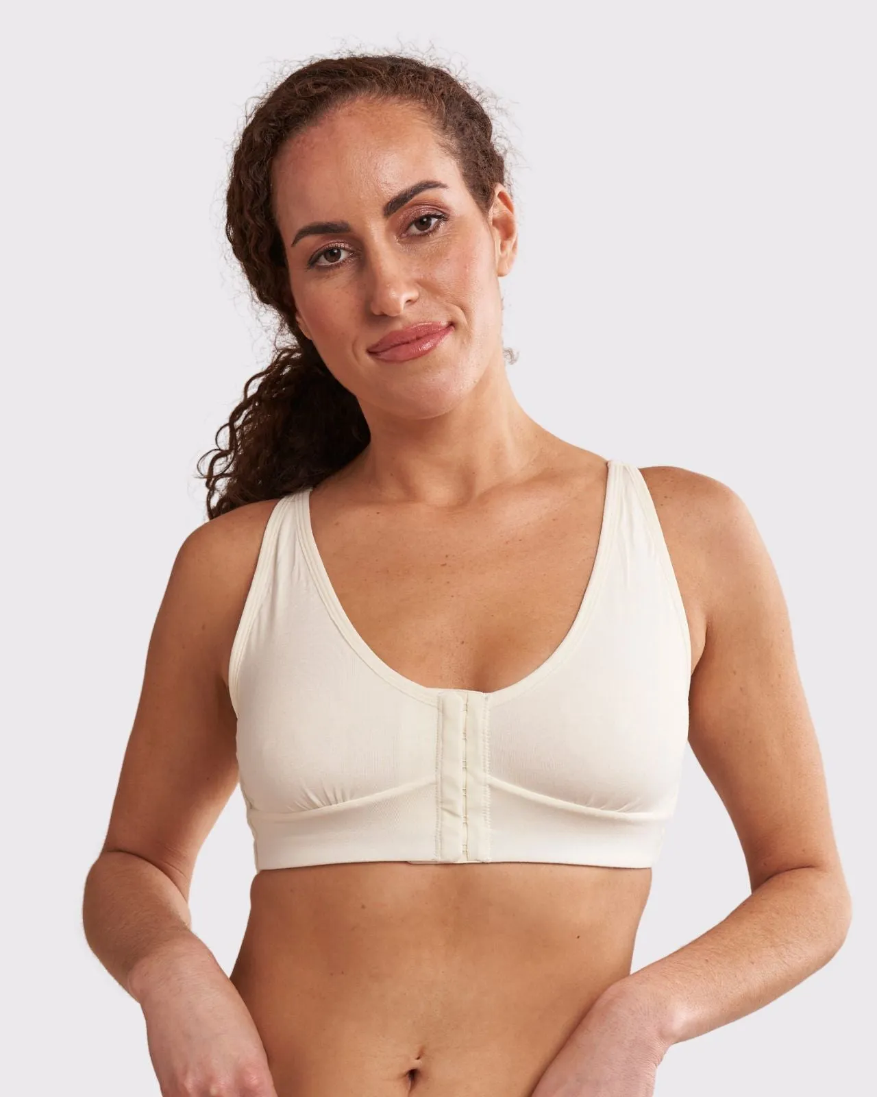 Rora Pocketed Front Closure Bra