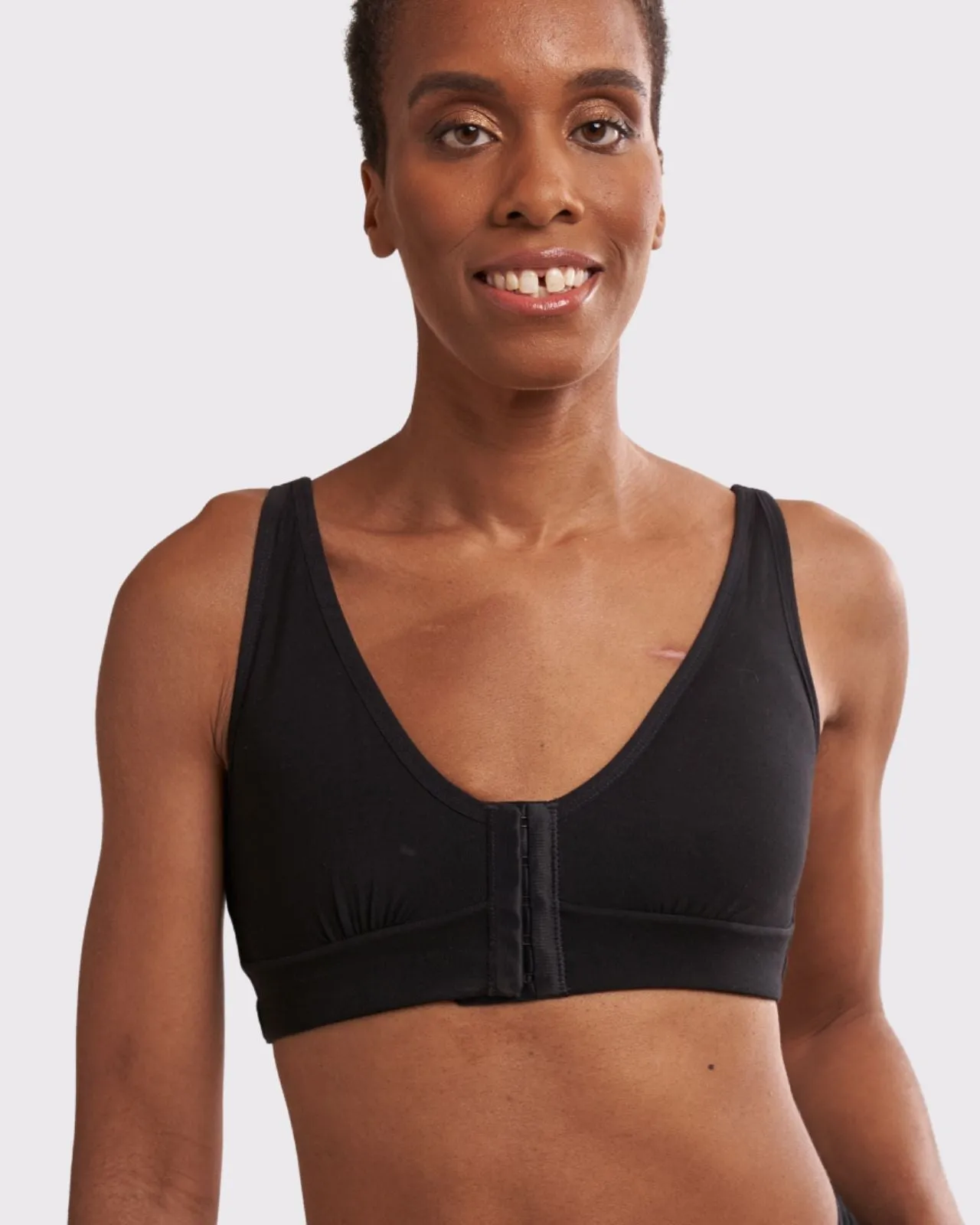 Rora Pocketed Front Closure Bra