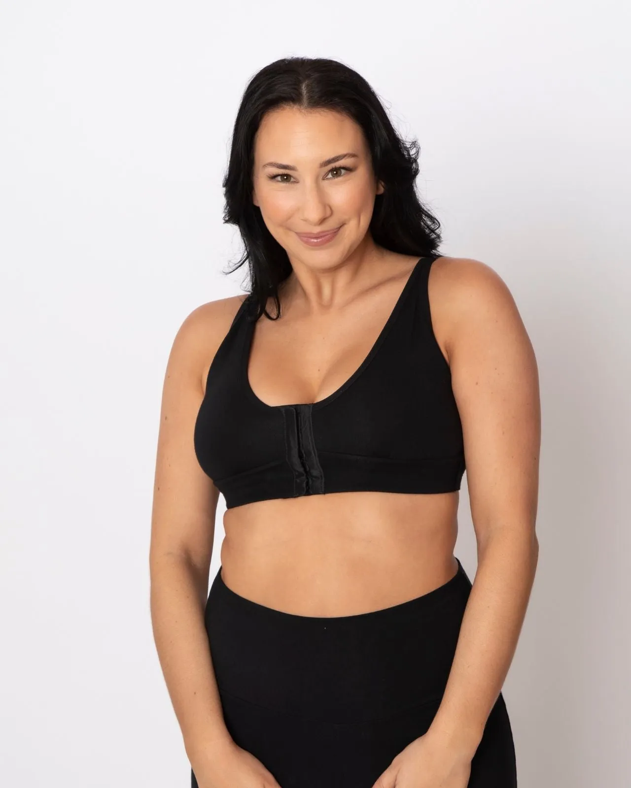 Rora Pocketed Front Closure Bra