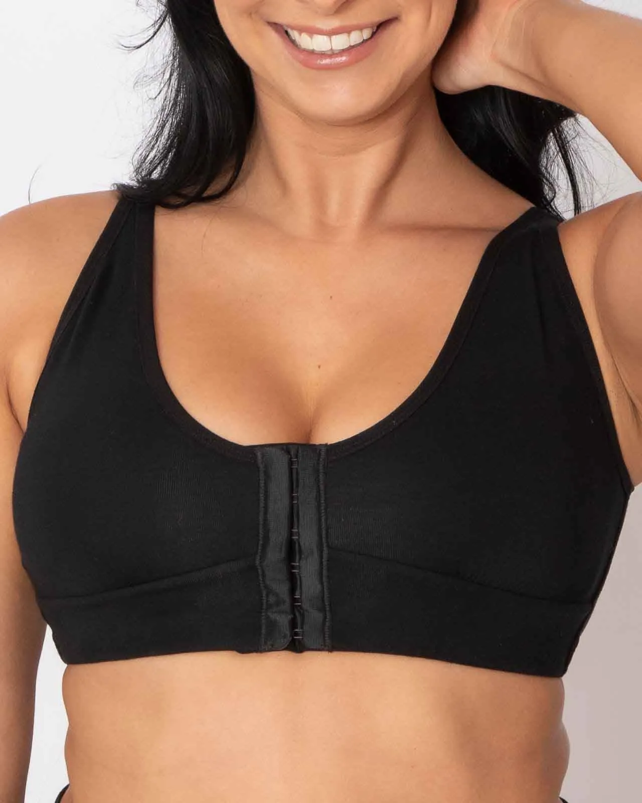 Rora Pocketed Front Closure Bra