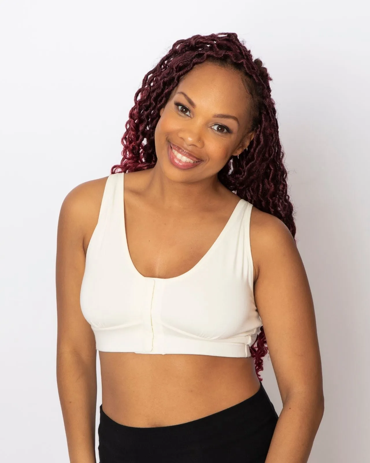 Rora Pocketed Front Closure Bra