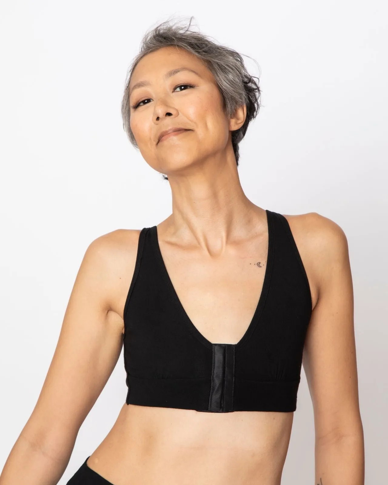 Rora Pocketed Front Closure Bra