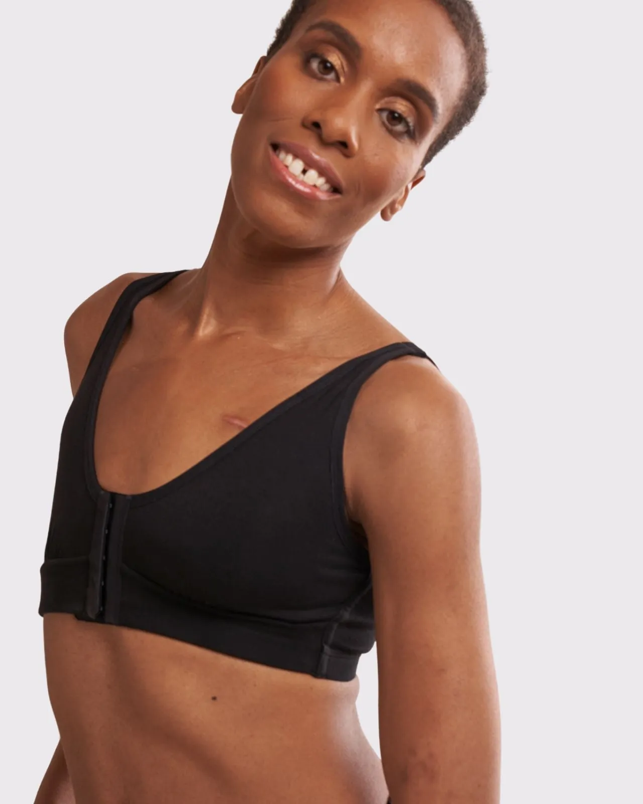 Rora Pocketed Front Closure Bra