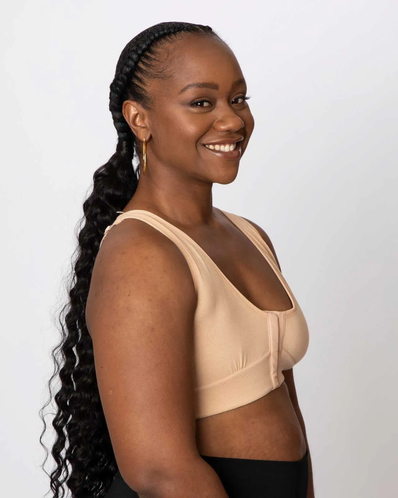 Rora Pocketed Front Closure Bra