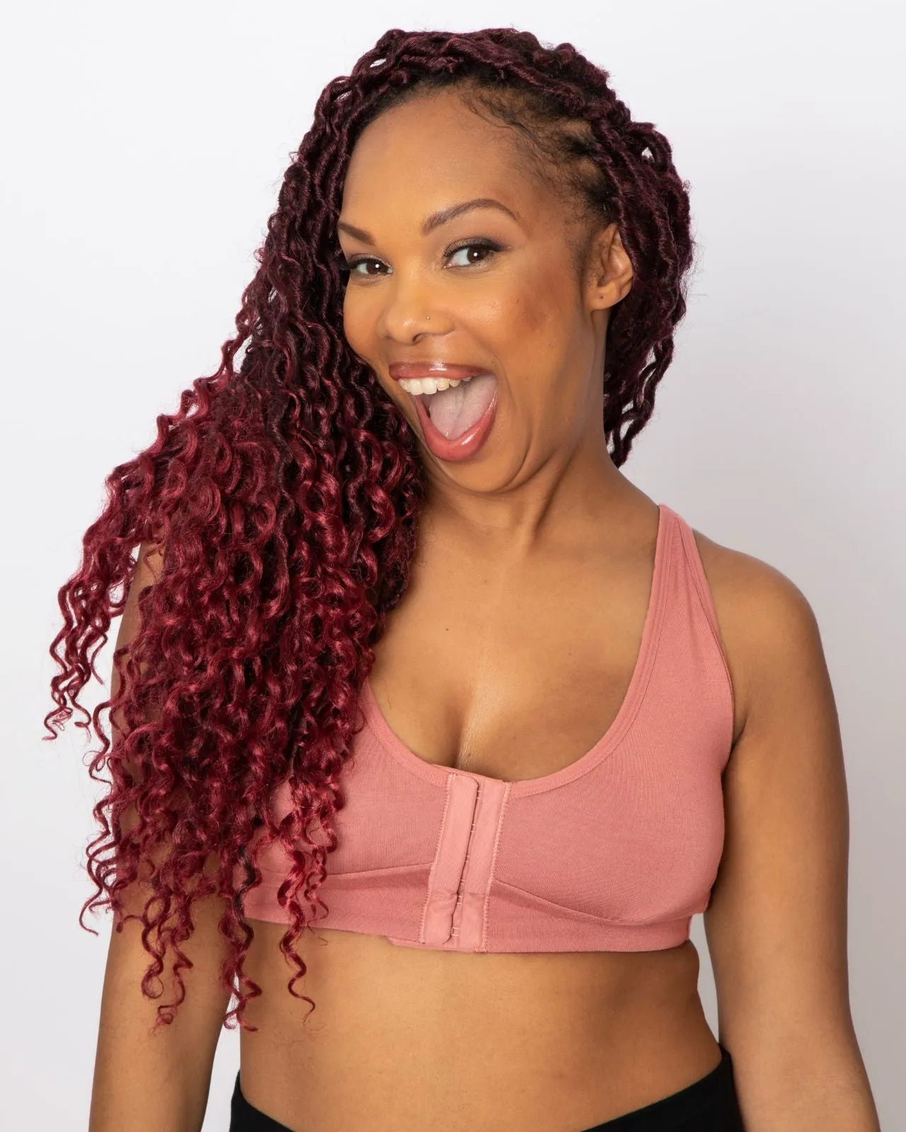 Rora Pocketed Front Closure Bra