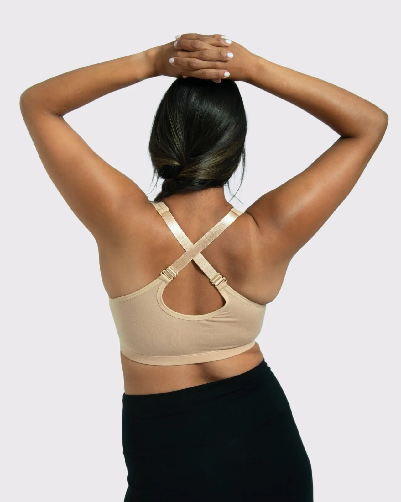Rora Pocketed Front Closure Bra