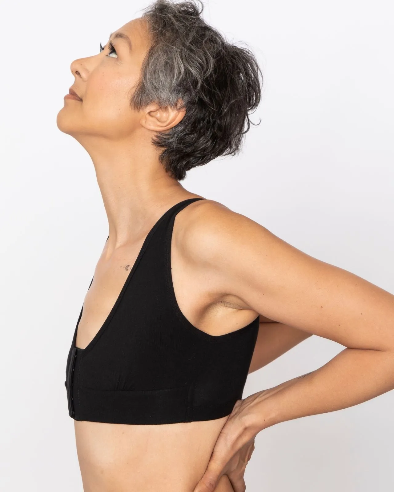 Rora Pocketed Front Closure Bra