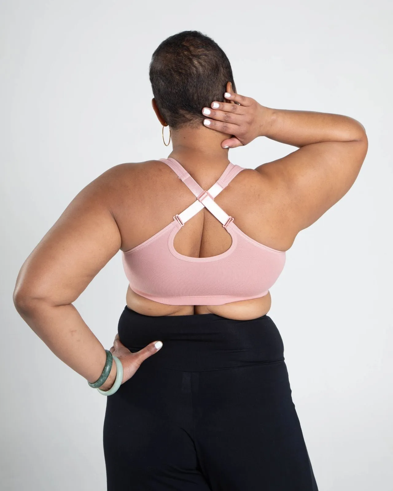 Rora Pocketed Front Closure Bra
