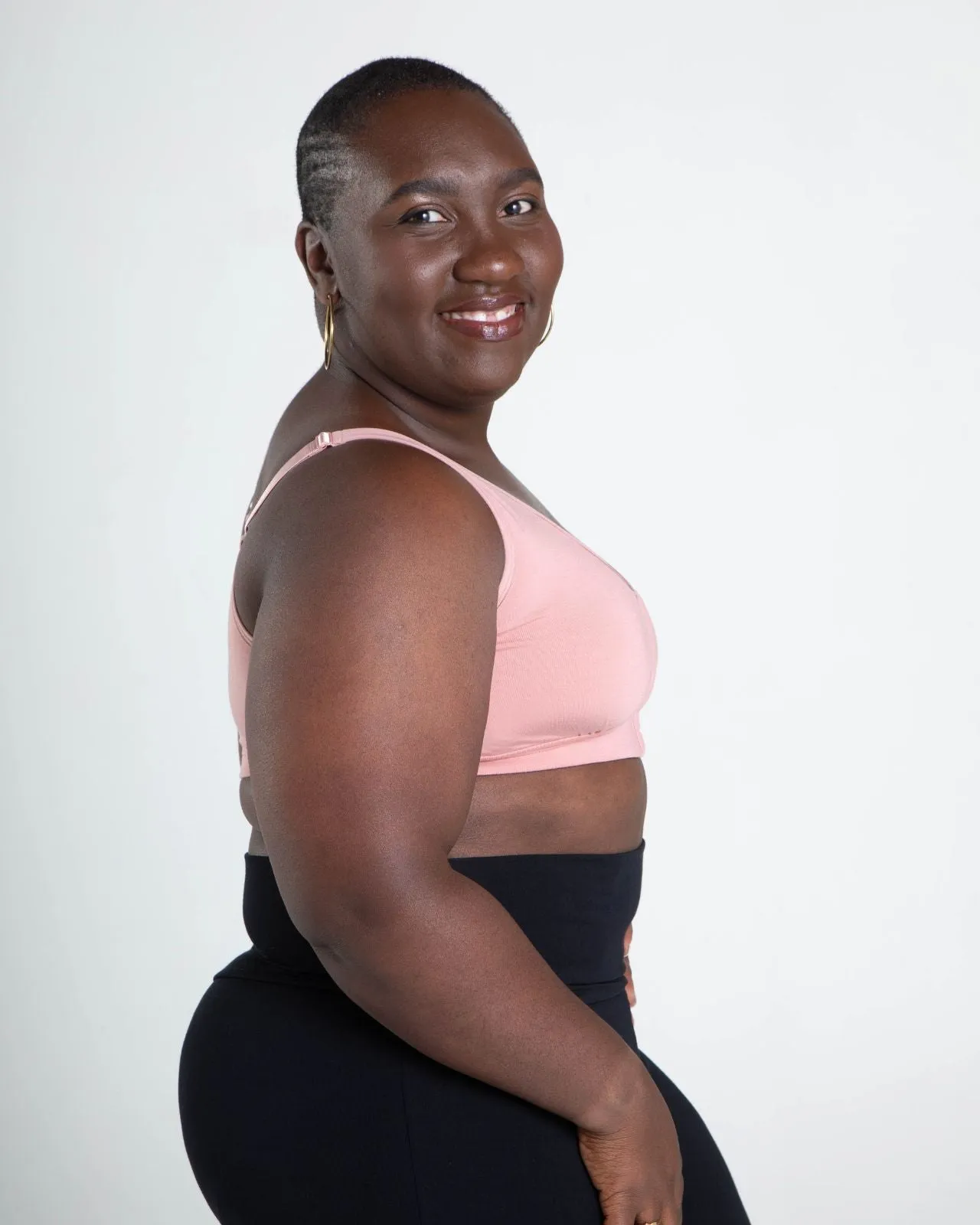 Rora Pocketed Front Closure Bra