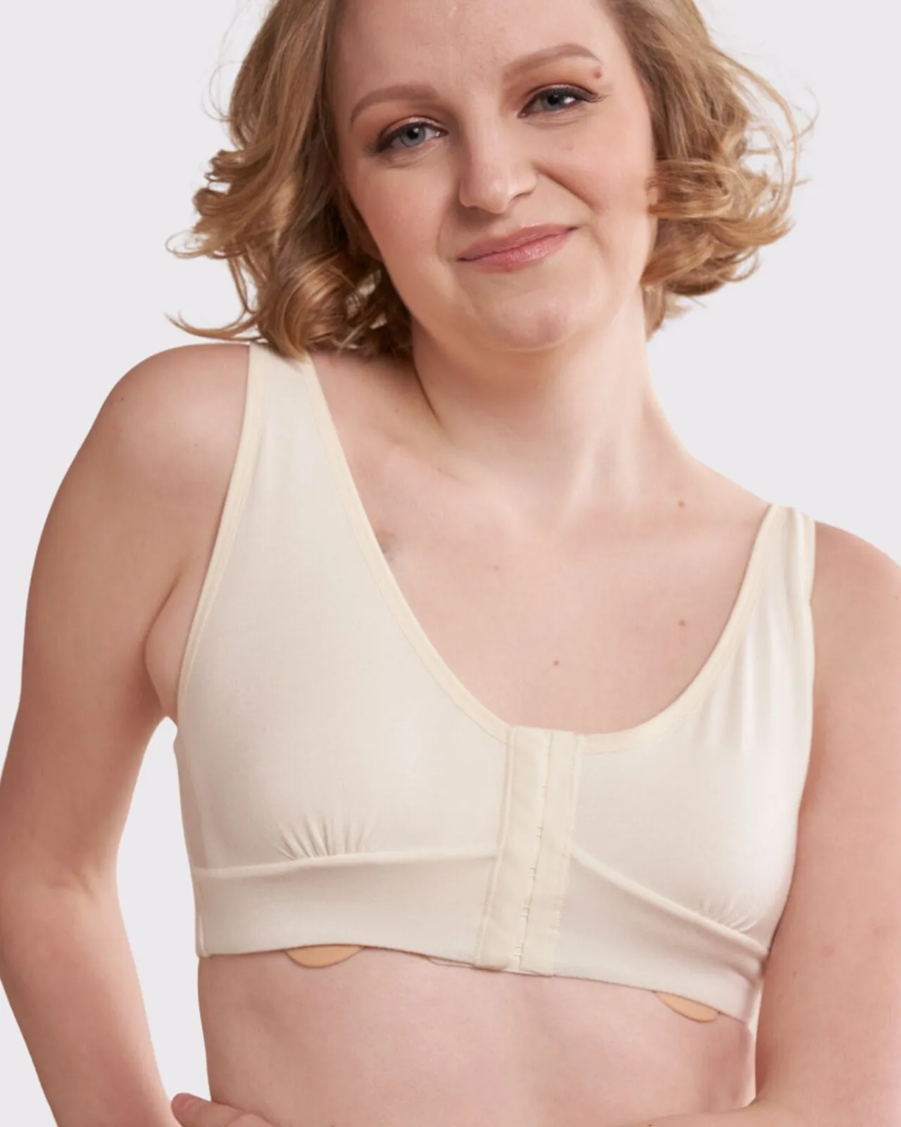 Rora Pocketed Front Closure Bra