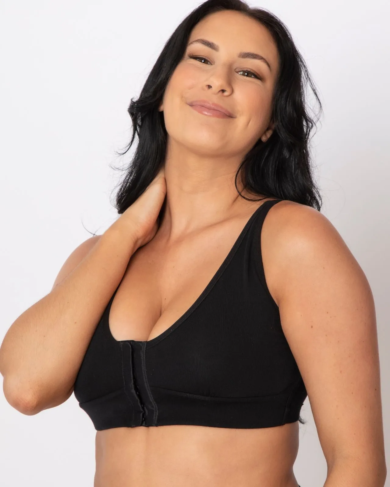 Rora Pocketed Front Closure Bra
