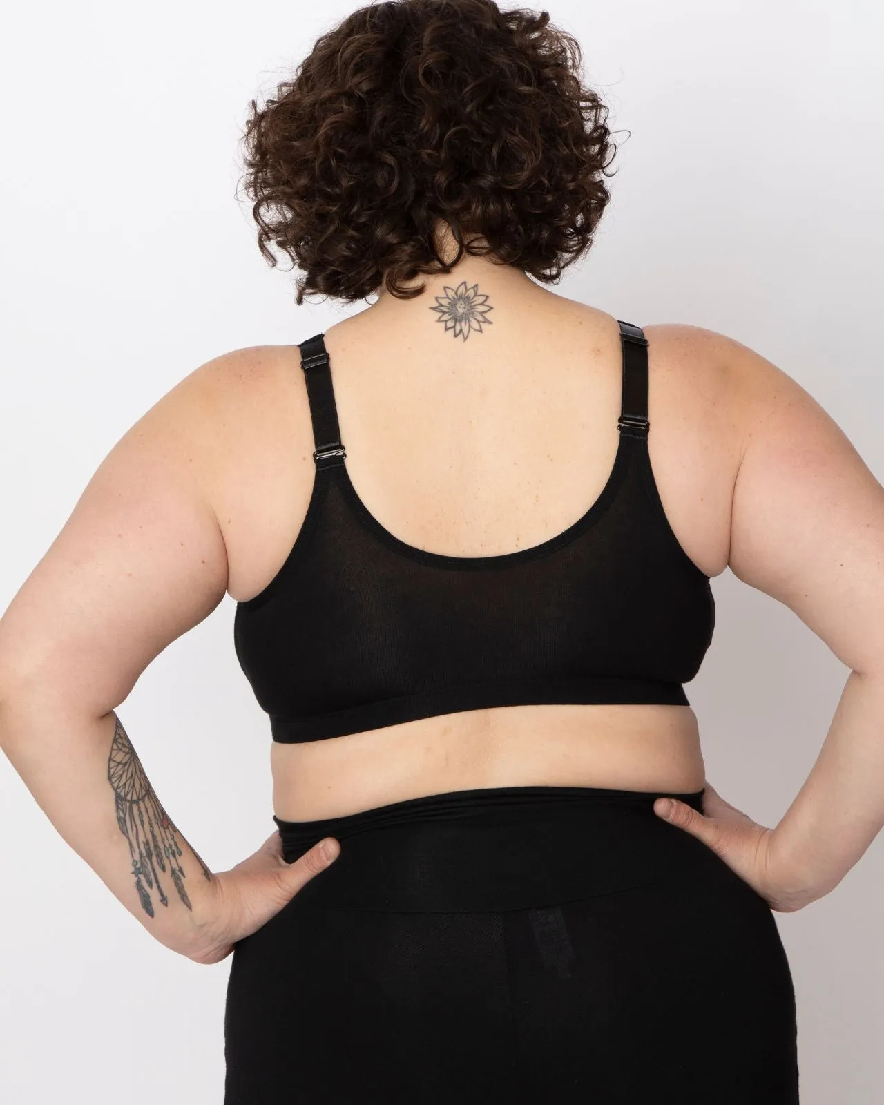 Rora Pocketed Front Closure Bra