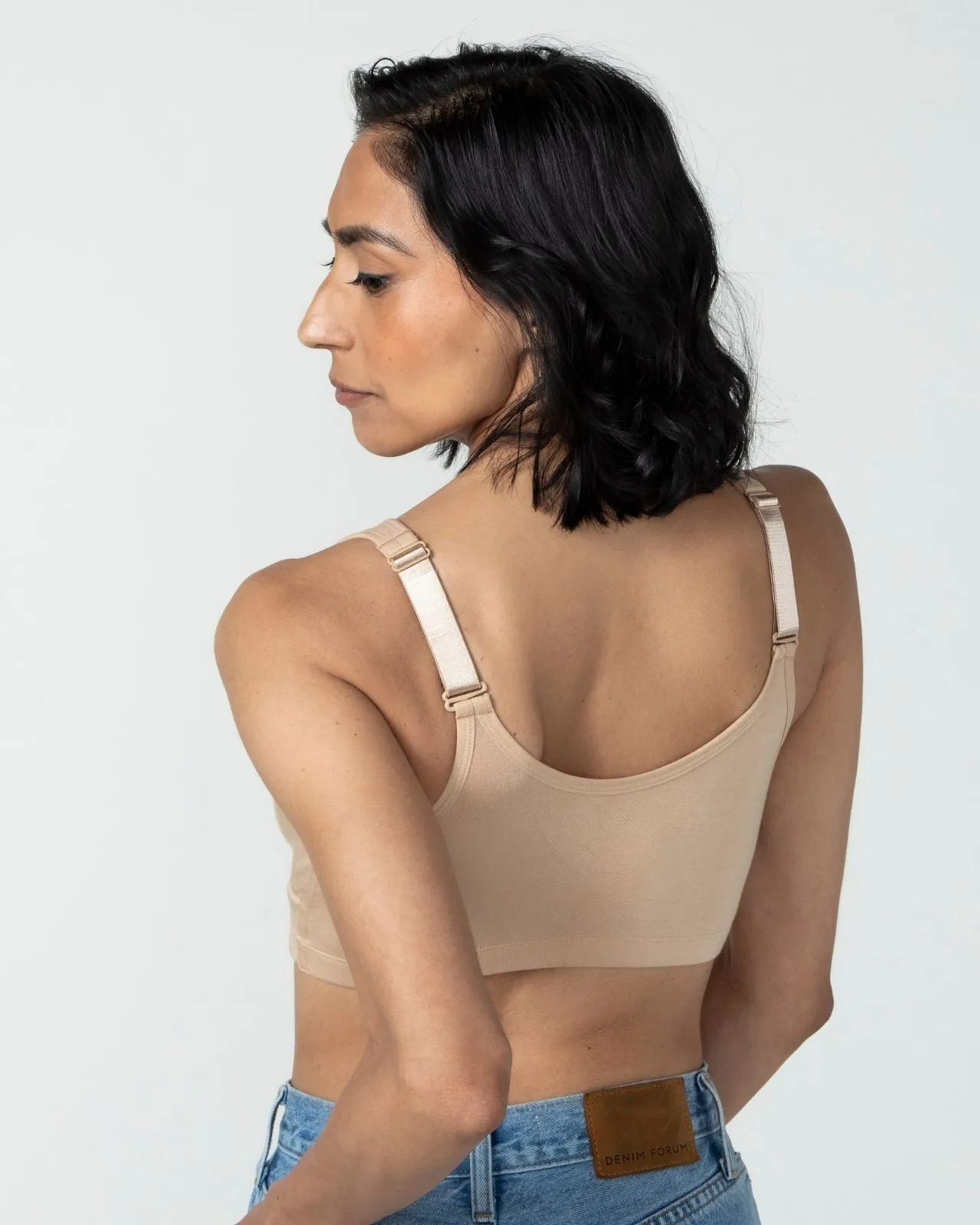 Rora Pocketed Front Closure Bra