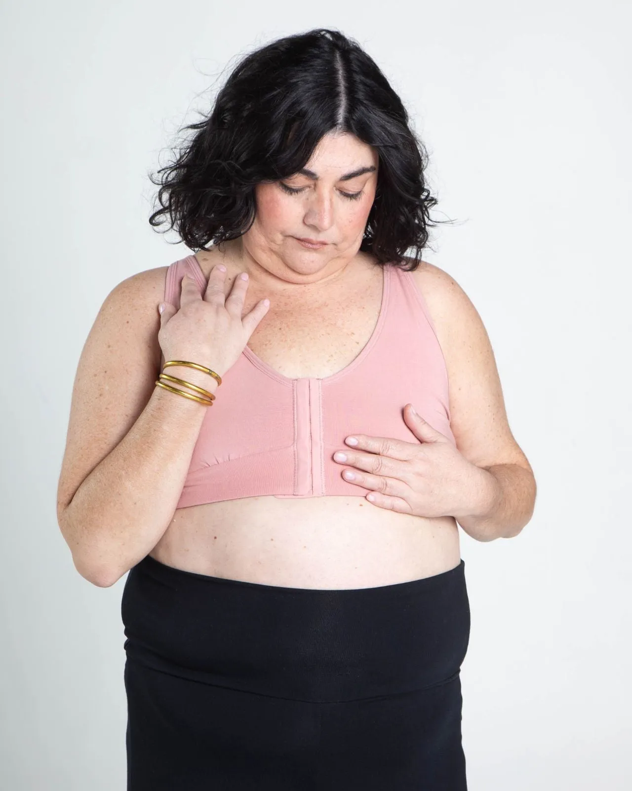 Rora Pocketed Front Closure Bra