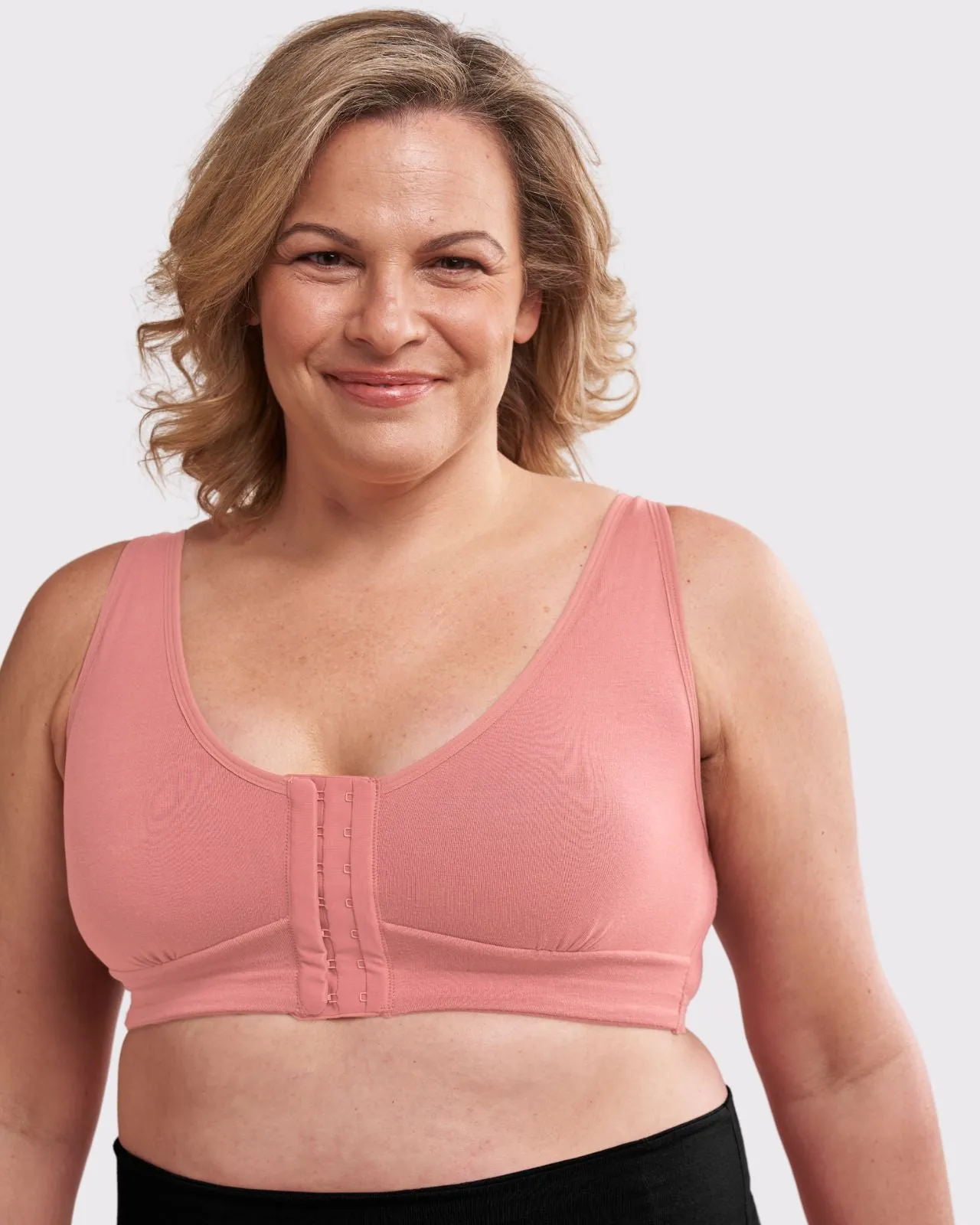 Rora Pocketed Front Closure Bra