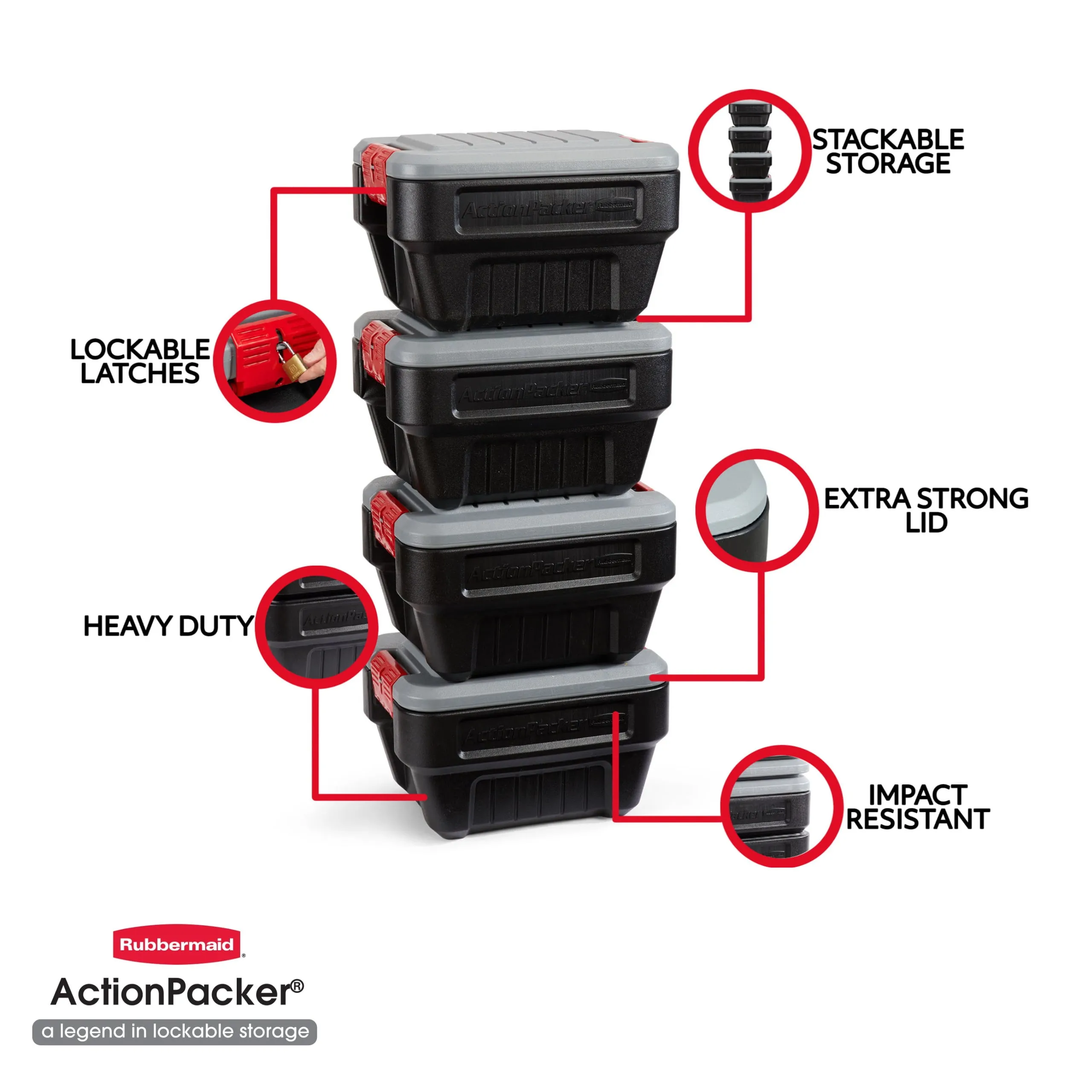 Rubbermaid 8 Gallon Action Packer