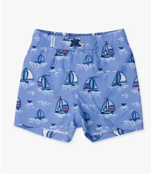 Rugged Butts Blue Seas the Day Swim Trunks
