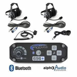 Rugged Radio 2 Person - RRP696 PLUS Bluetooth Intercom System with Ultimate Headsets