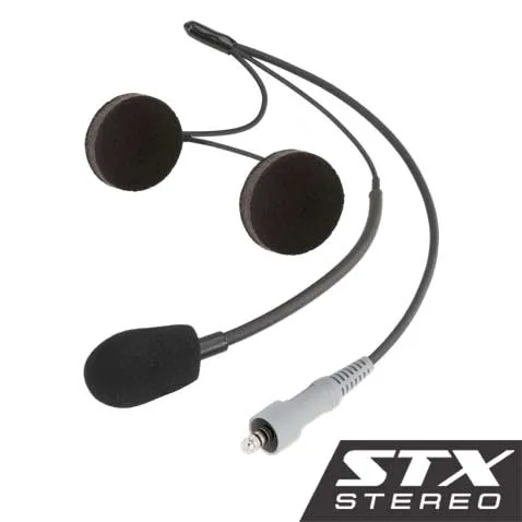 Rugged Radio STX STEREO Wired Helmet Kit with Alpha Audio Speakers and Mic