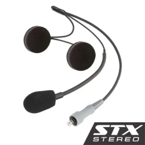 Rugged Radio STX STEREO Wired Helmet Kit with Alpha Audio Speakers and Mic