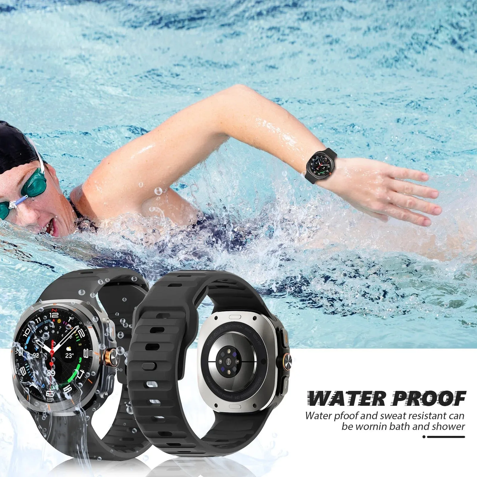 Rugged Sports Watch Band For Samsung Watch 7 Ultra