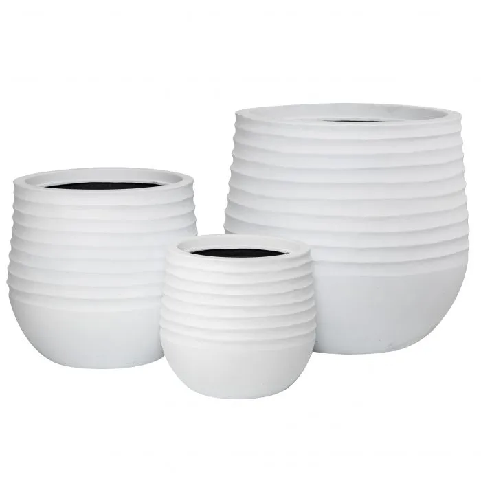 Ryker Stonelite Planter White 280mm