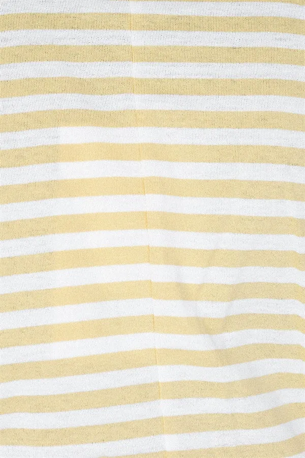 SAMPLE-Comfy Stripe Playsuit - Yellow