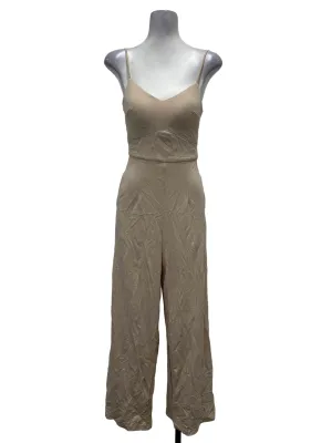 Sand Beige Padded Jumpsuit