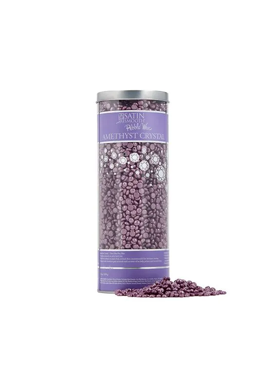 Satin Smooth - Pebble Wax - Amethyst Crystal Hard Wax