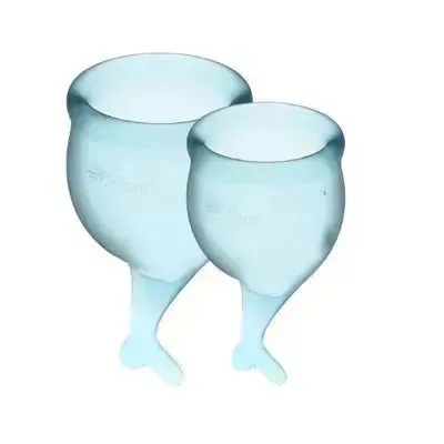 Satisfyer Feel Secure Menstrual Cup (Light Blue)