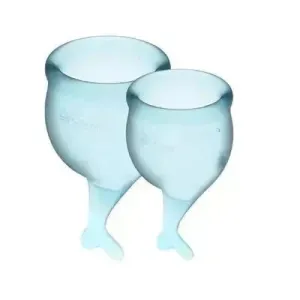Satisfyer Feel Secure Menstrual Cup (Light Blue)