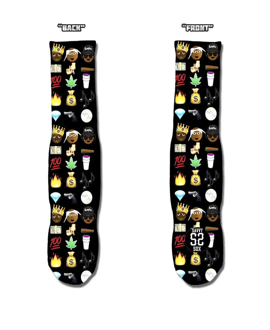 SAVVY SOX EMOJI HIP HOP SOCKS