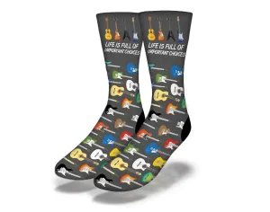 SAVVY SOX IMPORTANT CHOICES GUITAR SOCKS