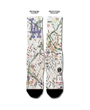 SAVVY SOX LA CITY MAP SOCKS