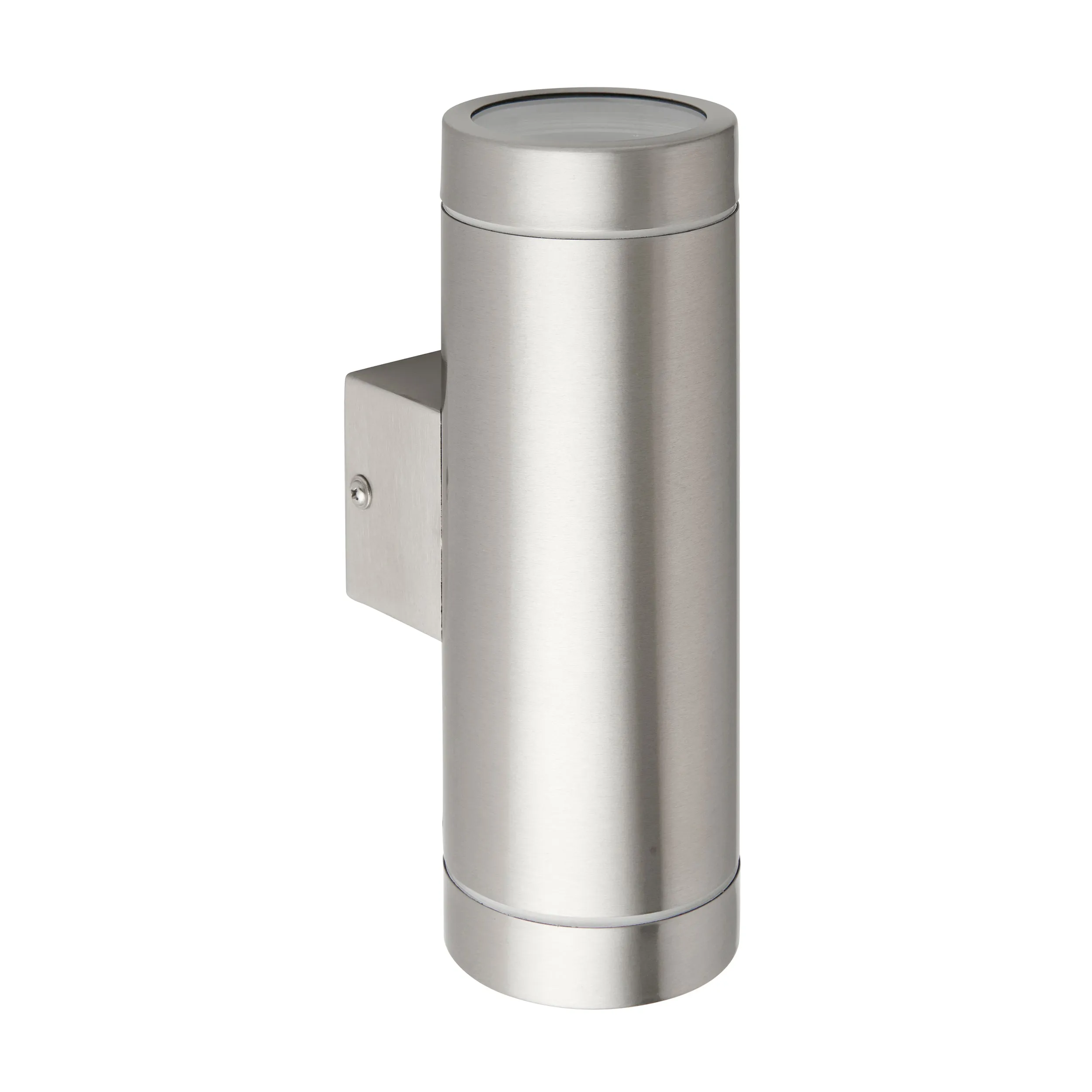 Saxby 98437 Palin XL IP44 7W Brushed stainless steel & clear glass 2 x 7W LED GU10 (Required)