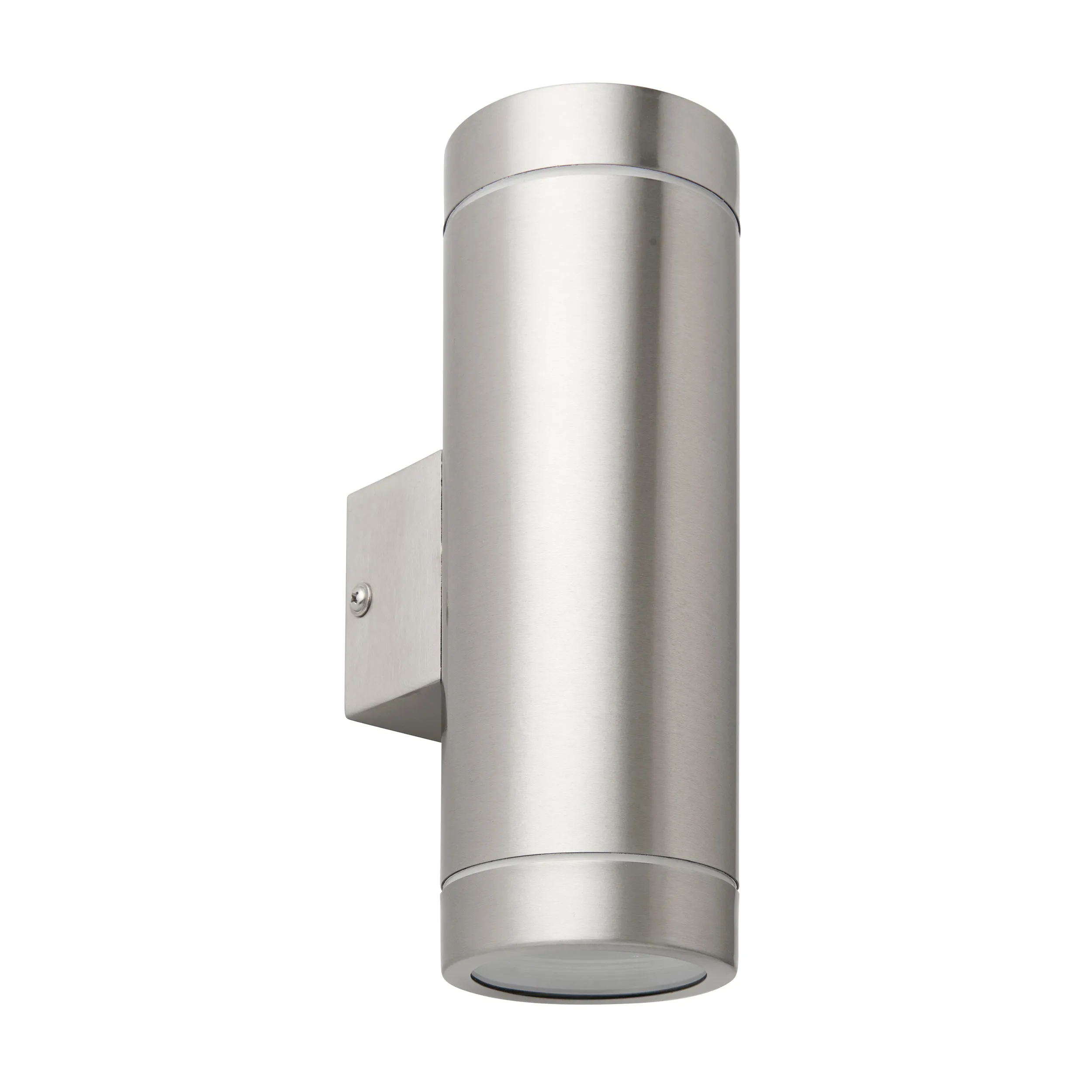 Saxby 98437 Palin XL IP44 7W Brushed stainless steel & clear glass 2 x 7W LED GU10 (Required)
