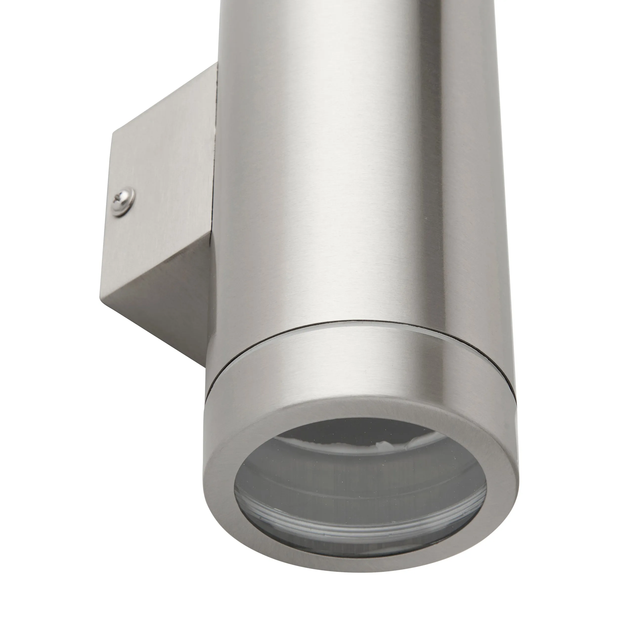 Saxby 98437 Palin XL IP44 7W Brushed stainless steel & clear glass 2 x 7W LED GU10 (Required)