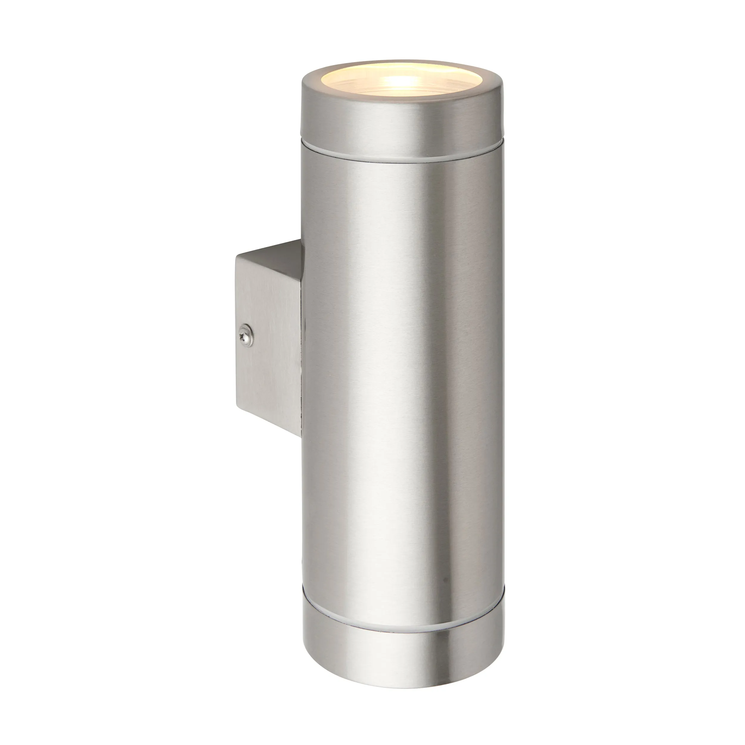 Saxby 98437 Palin XL IP44 7W Brushed stainless steel & clear glass 2 x 7W LED GU10 (Required)