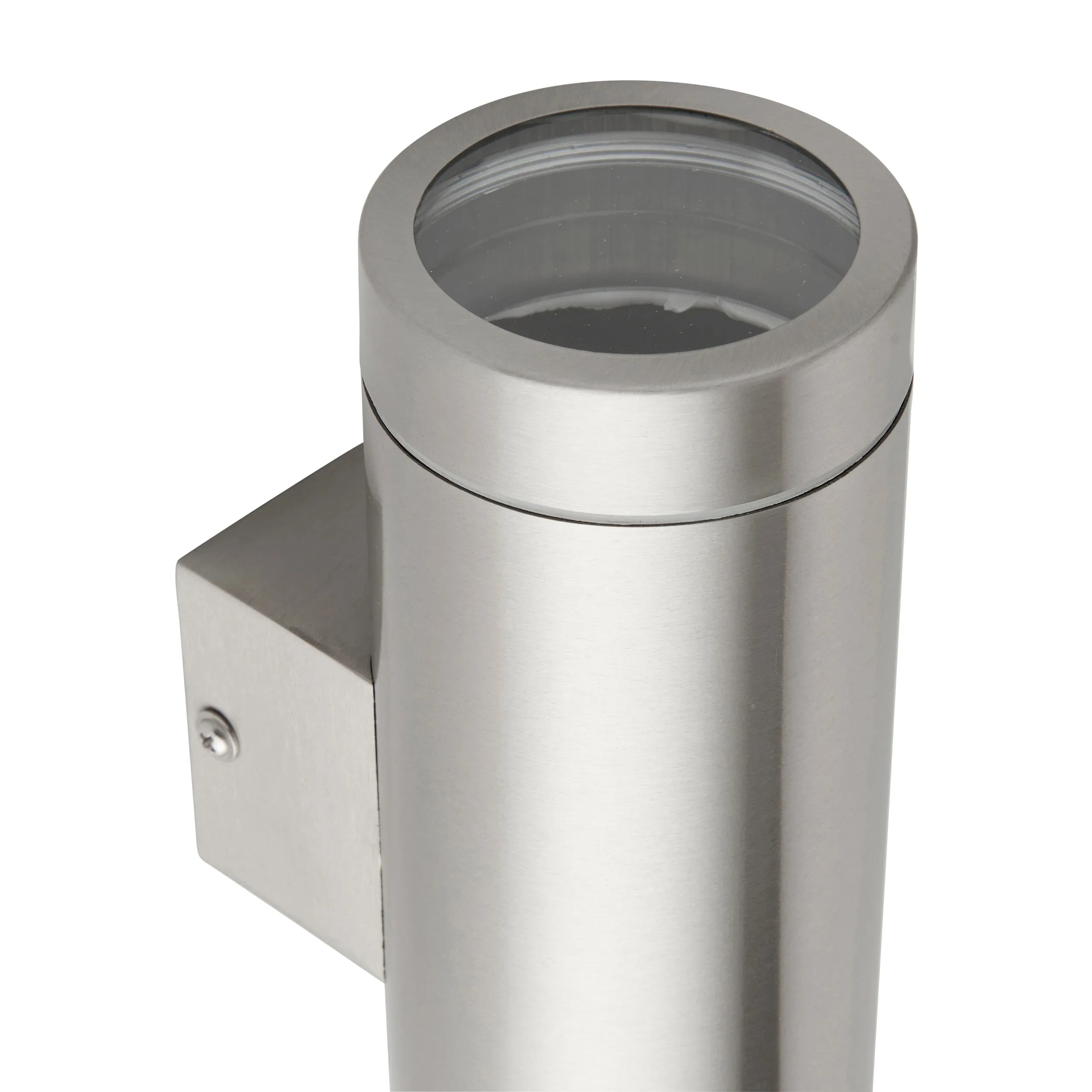 Saxby 98437 Palin XL IP44 7W Brushed stainless steel & clear glass 2 x 7W LED GU10 (Required)