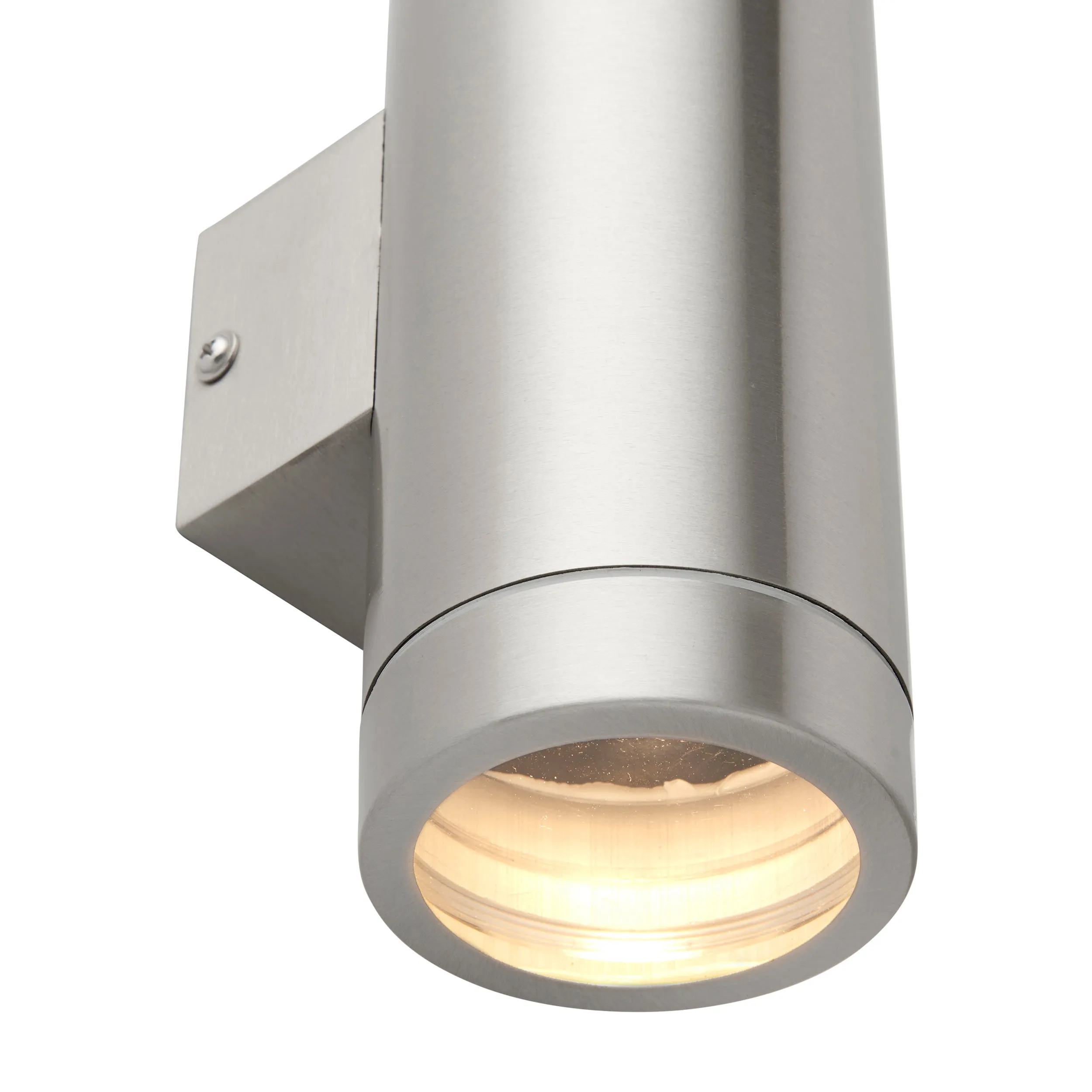 Saxby 98437 Palin XL IP44 7W Brushed stainless steel & clear glass 2 x 7W LED GU10 (Required)