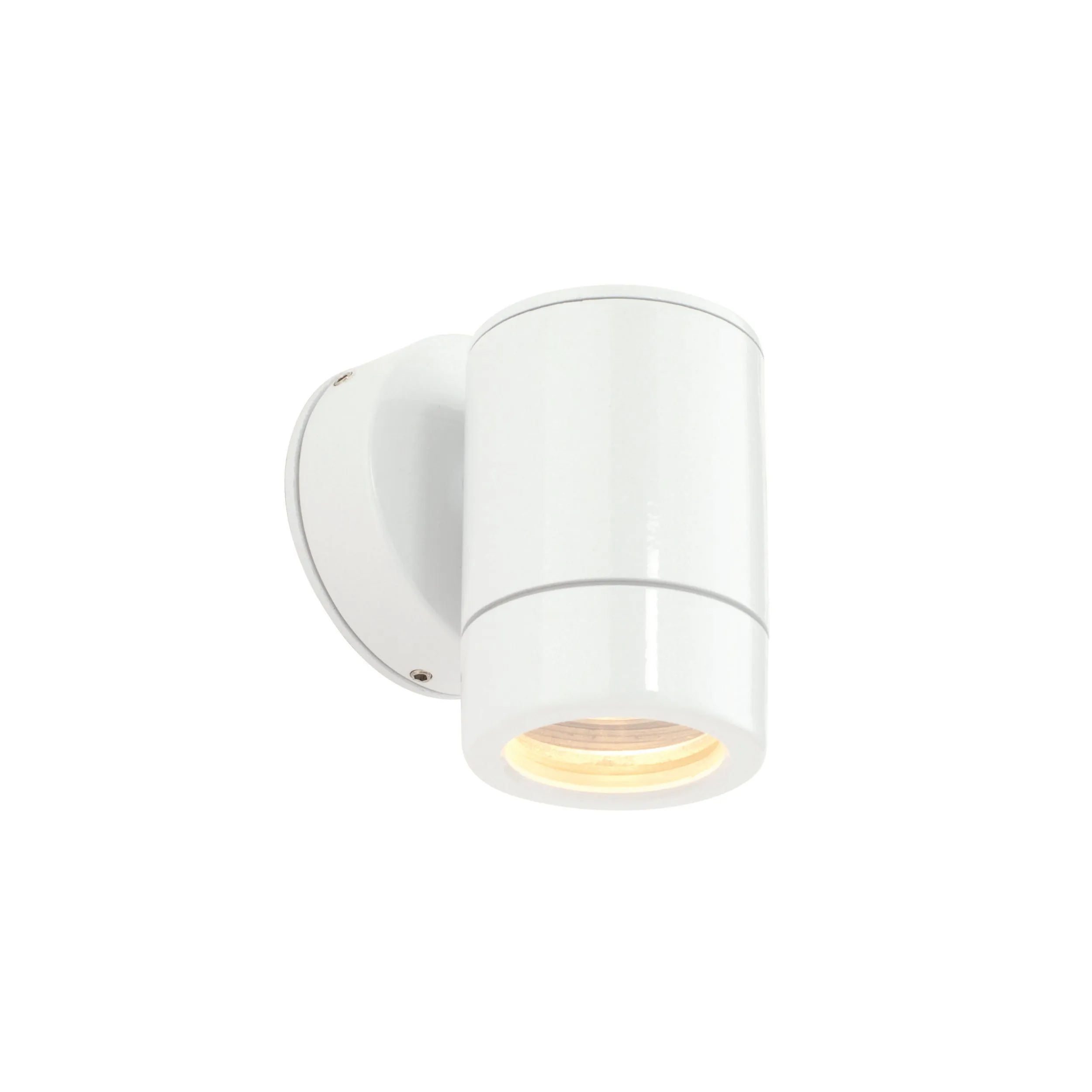 Saxby ST5009W Odyssey 1lt wall IP65 7W Gloss white paint & clear glass 7W LED GU10 (Required)